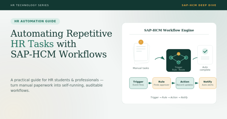 How to Automate Repetitive HR Tasks Using SAP‑HCM Workflows